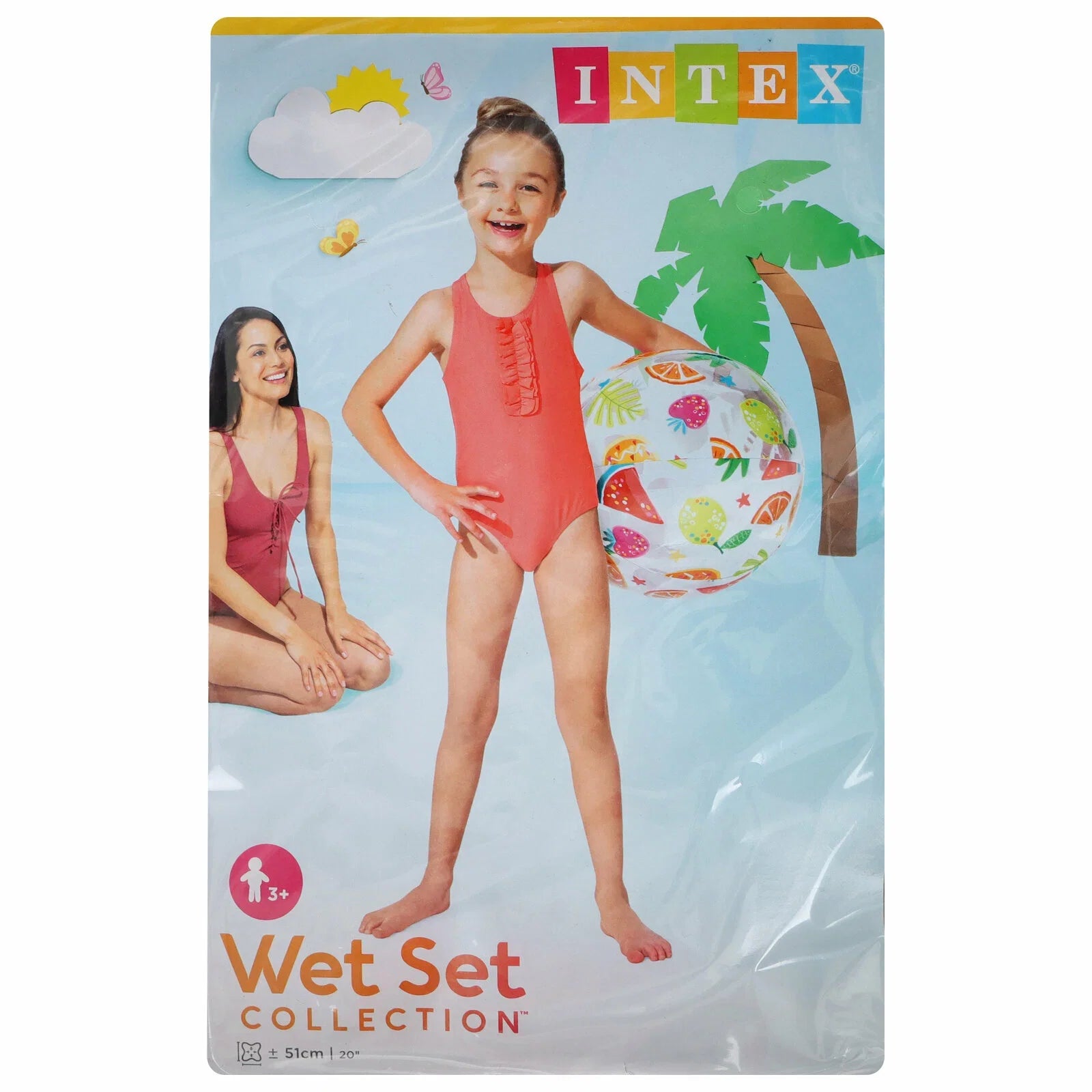 Intex Glossy Inflatable Ball strawberry 51cm