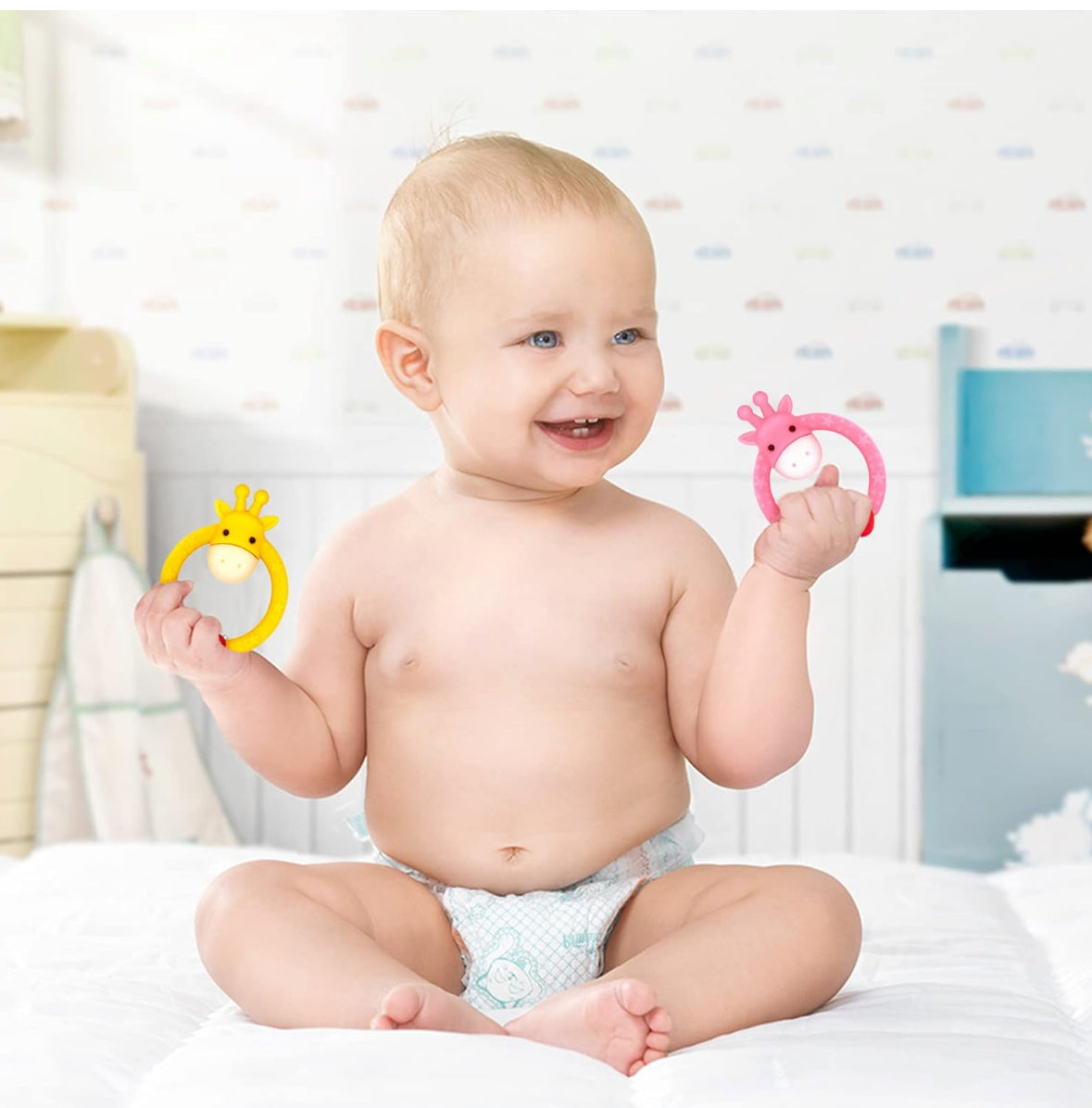Circle giraffe teether