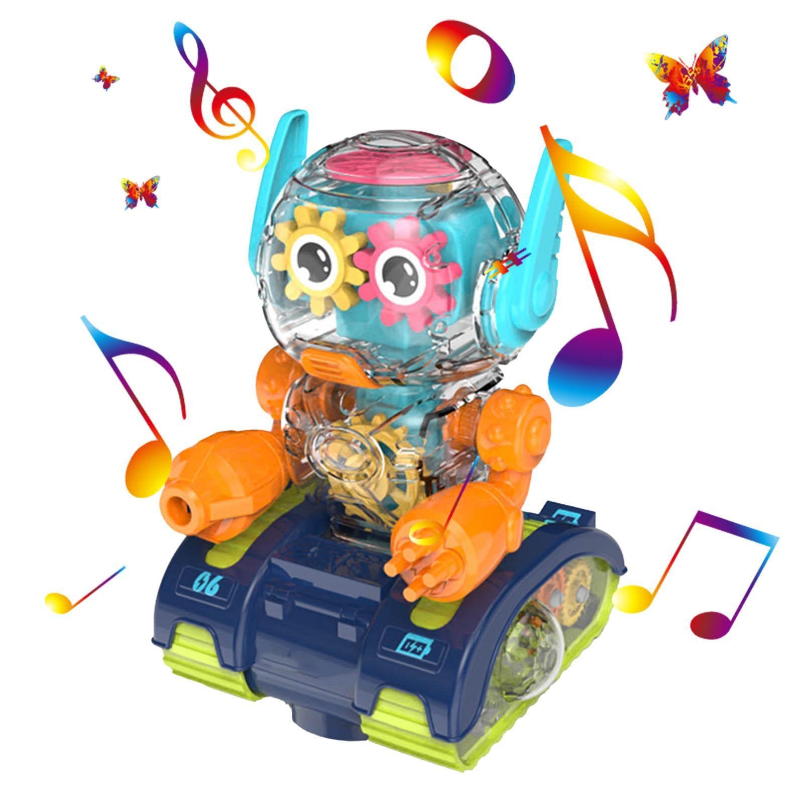 Transparent Gear Robot Toy