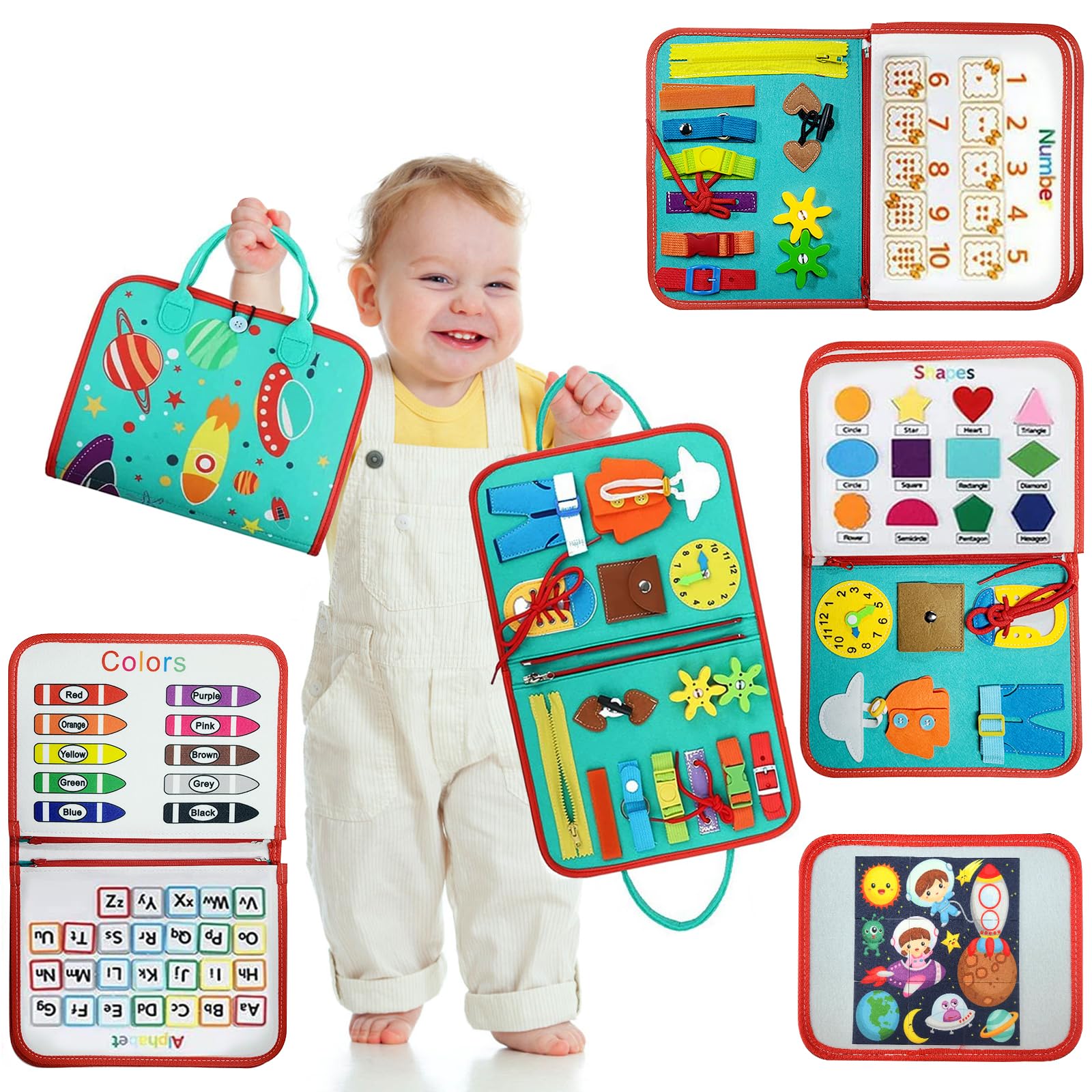 Busy Board Montessori Sensory Activity