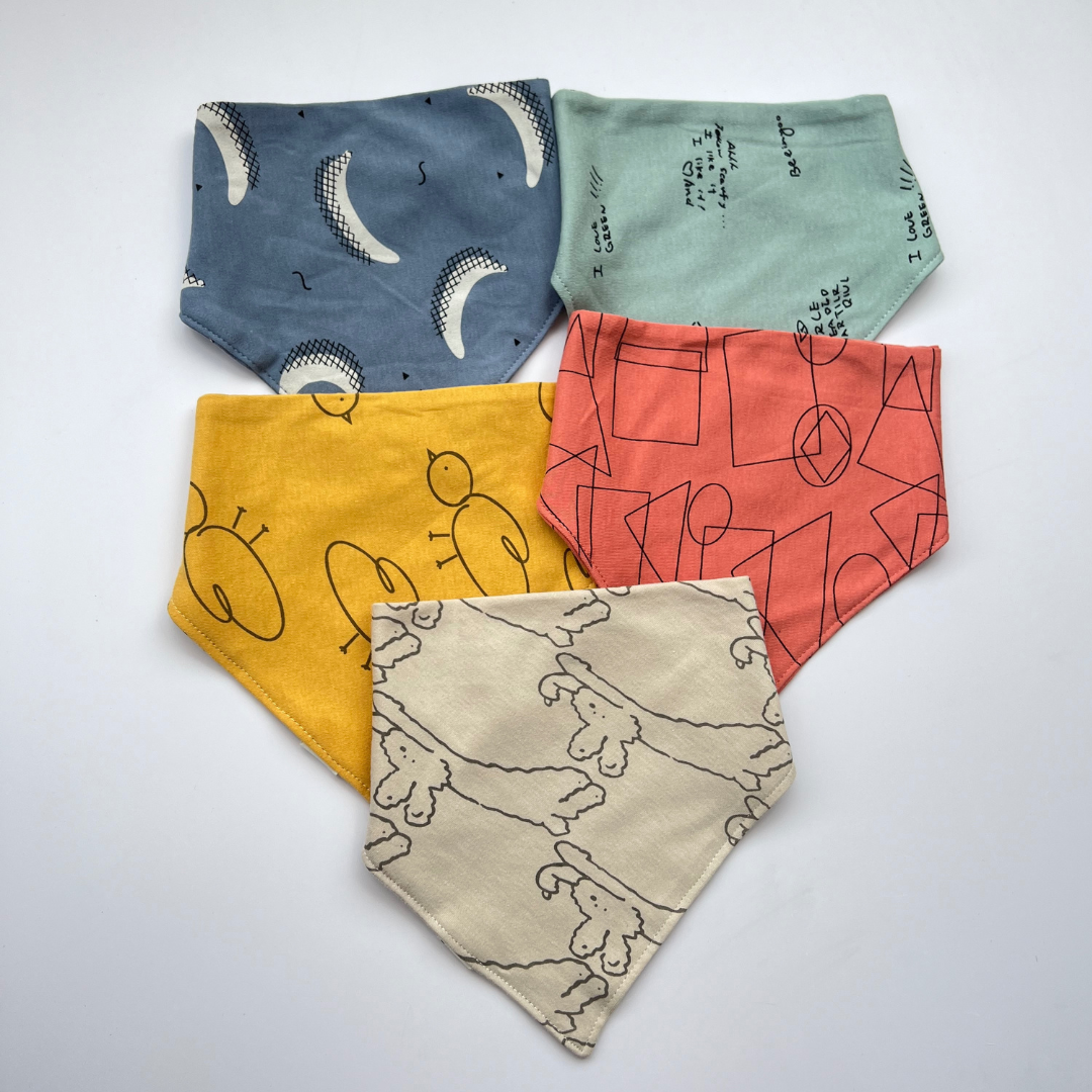 Cotton Bibs Set of 5