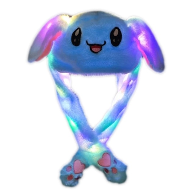 Plush Hat LED with Movable Ears