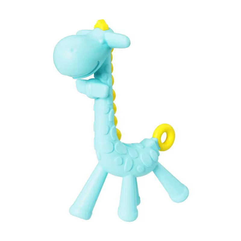 Giraffe silicone teether