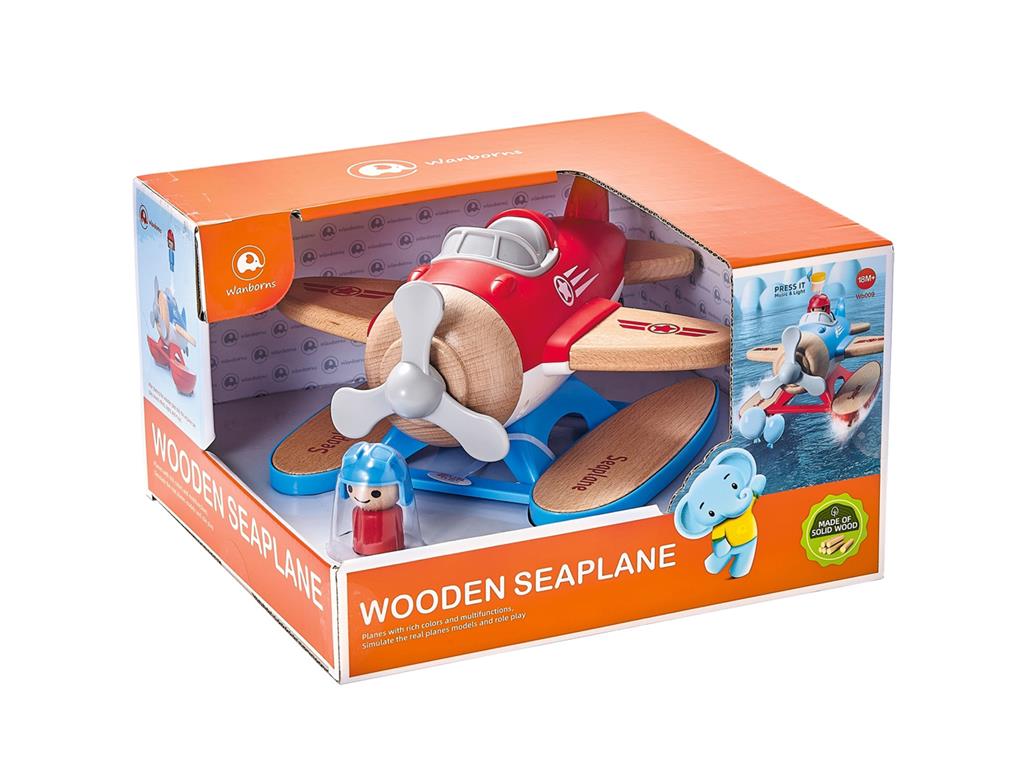 Wanborns Light Music Wooden Slided Seaplane