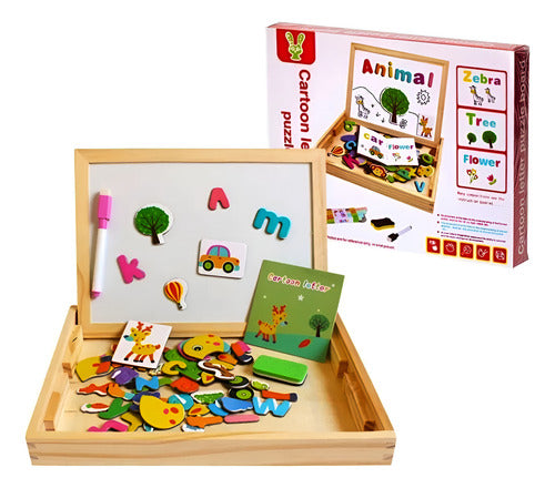 Cartoon Letter Puzzle Board