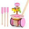 Wooden push and pull walking toy