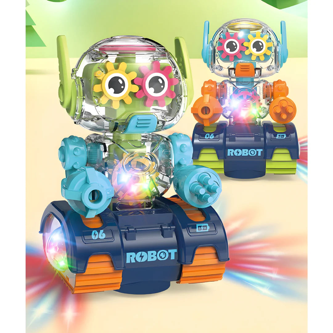 Transparent Gear Robot Toy
