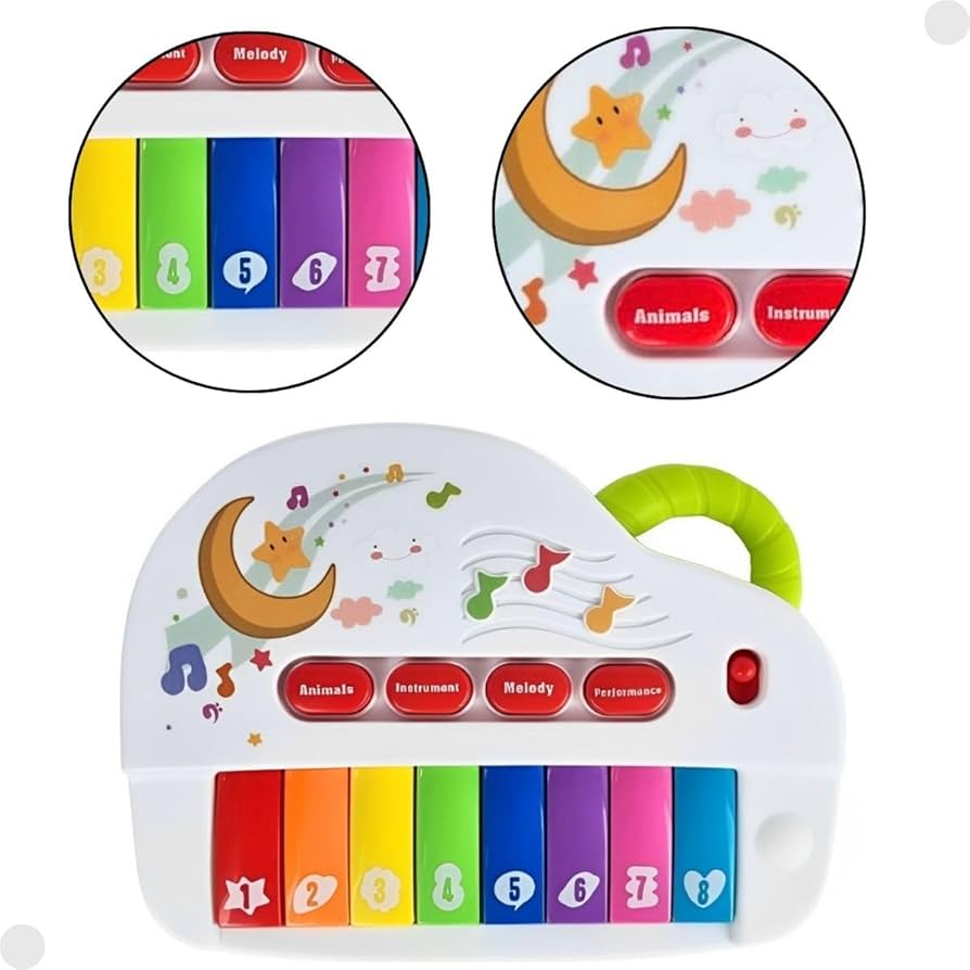 Light-up & Carry-on Piano Musical Toy