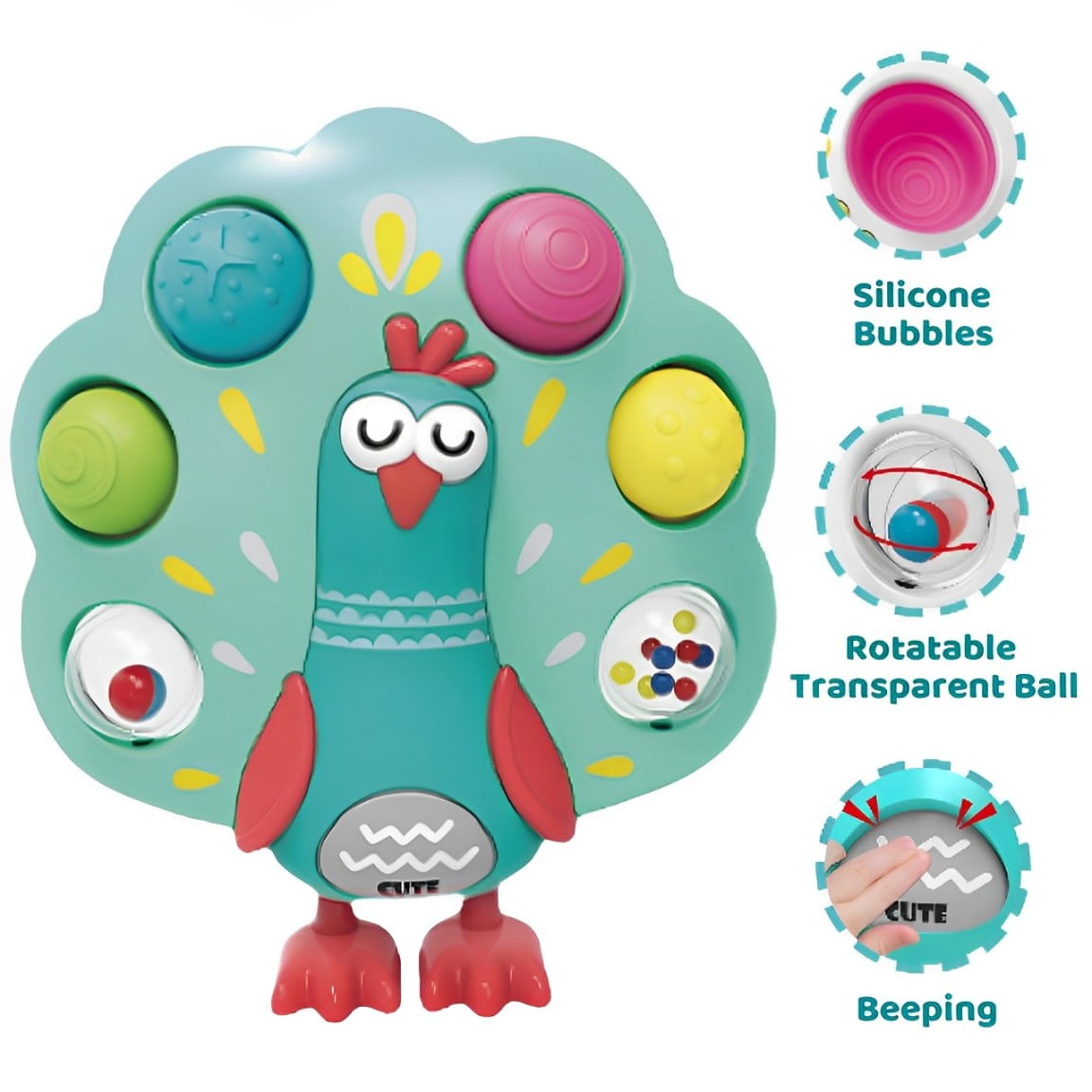 Peafowl Sensory Game Toy