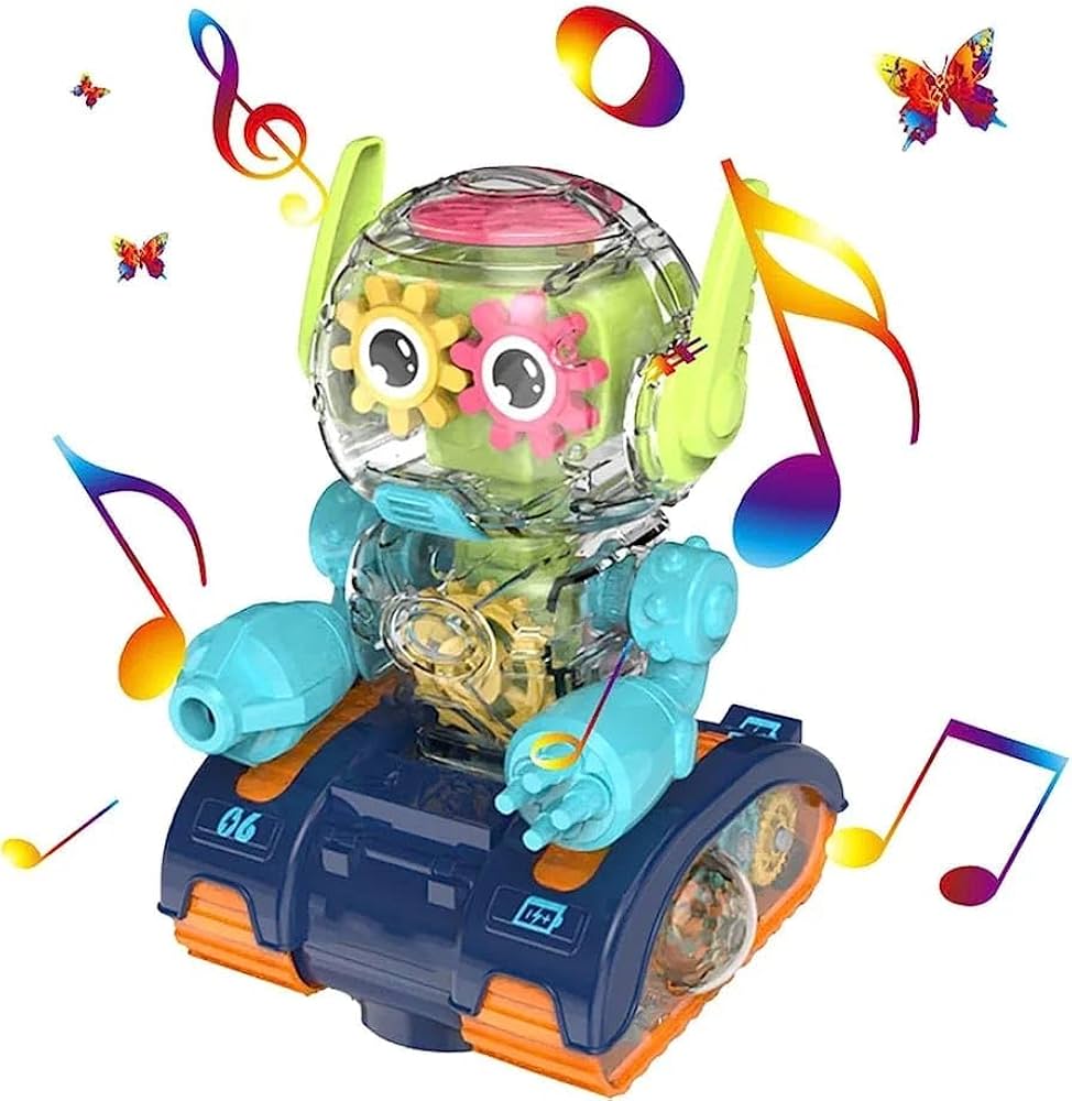 Transparent Gear Robot Toy