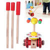 Wooden push and pull walking toy