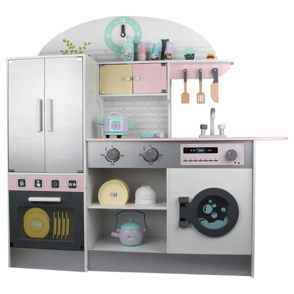 Wooden Kitchen with Many Accessories
