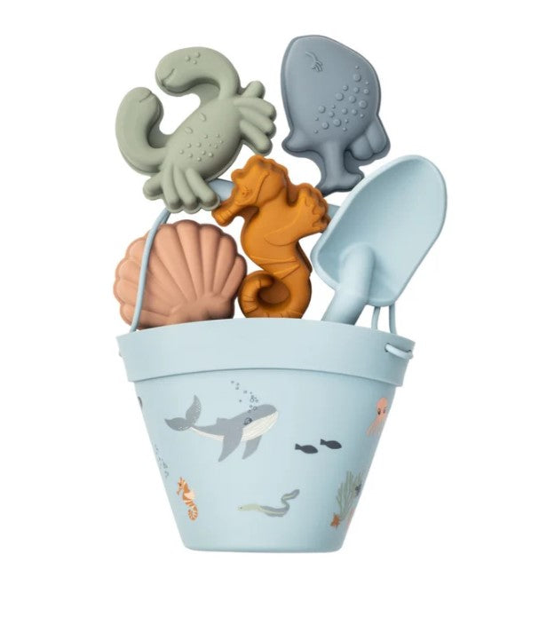Silicone Summer Beach Toys 6 Piece Set