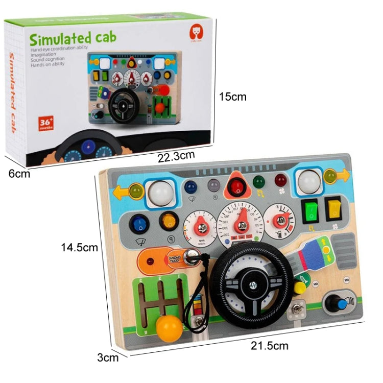 Steering Wheel Montessori Toy Switch Board