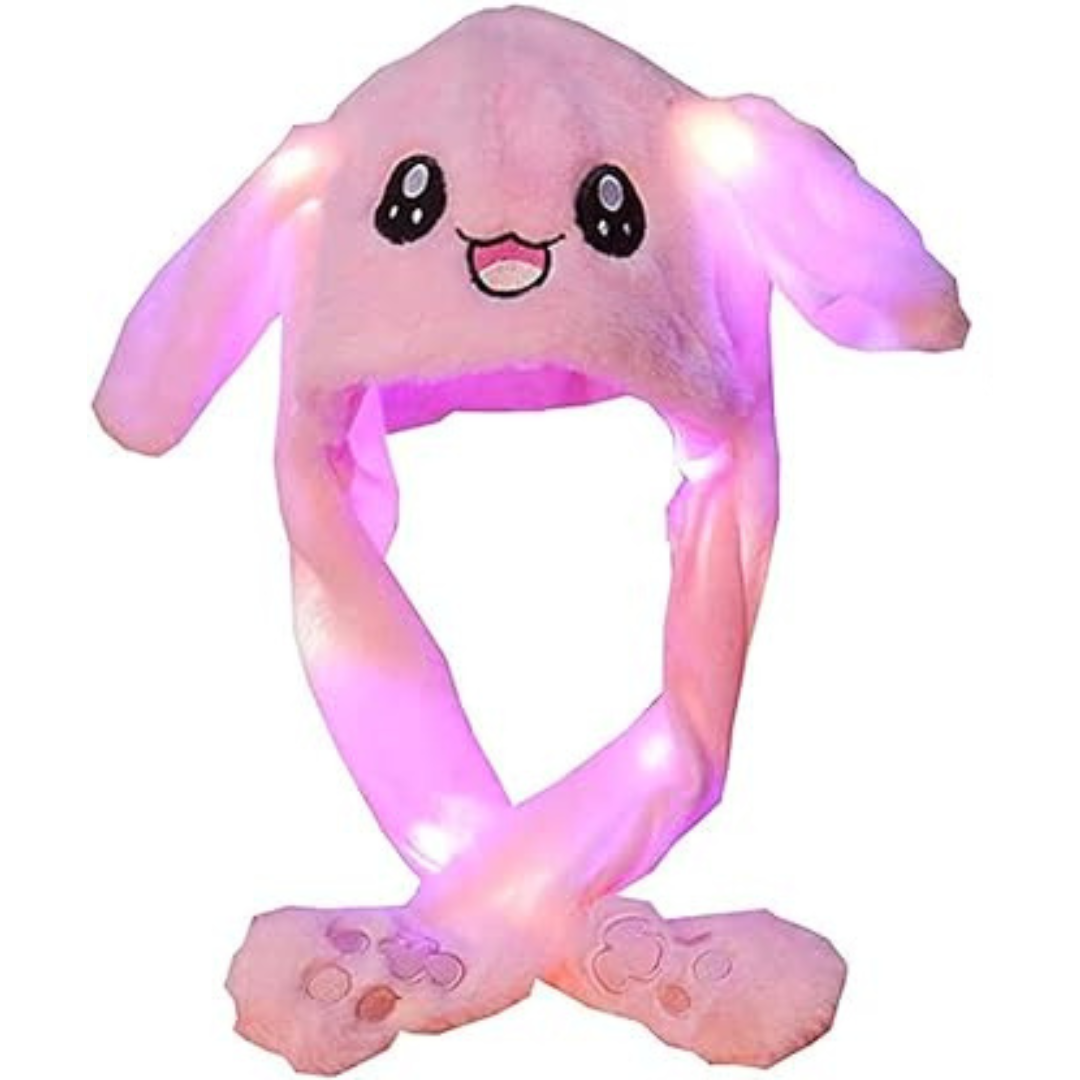 Plush Hat LED with Movable Ears