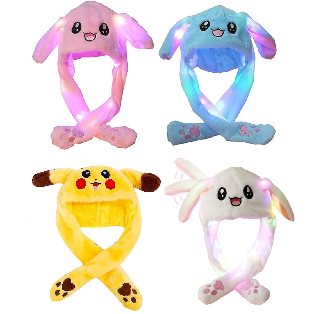 Plush Hat LED with Movable Ears