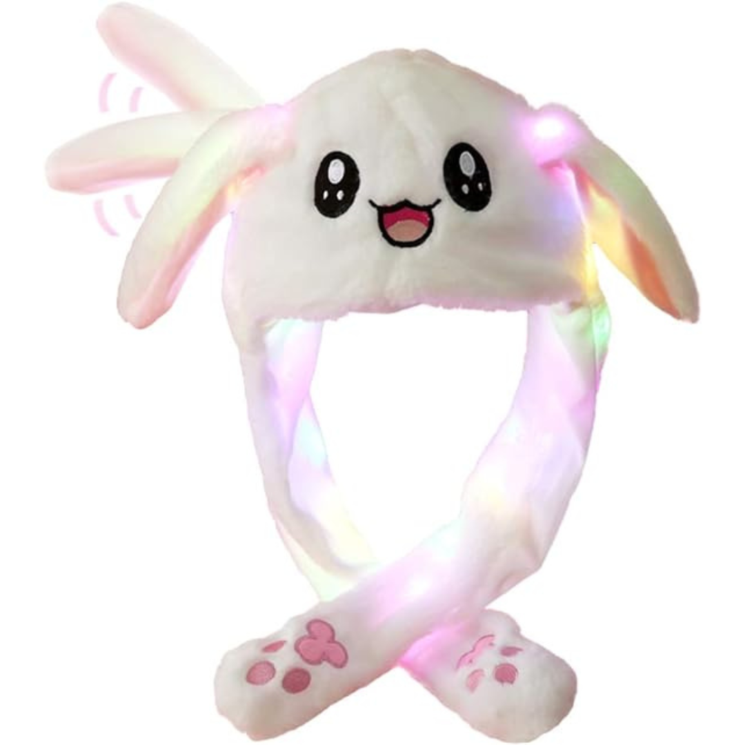 Plush Hat LED with Movable Ears