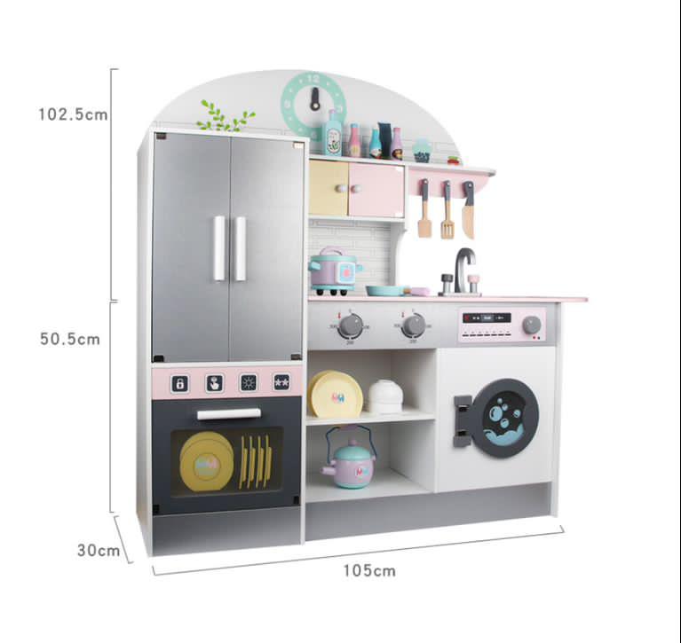 Wooden Kitchen with Many Accessories