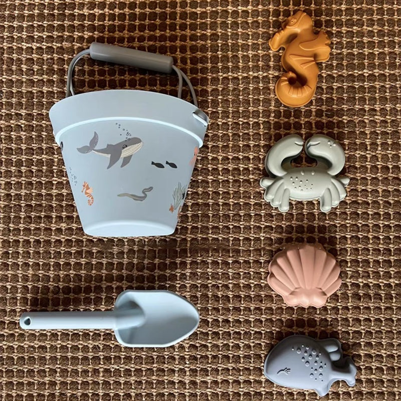 Silicone Summer Beach Toys 6 Piece Set